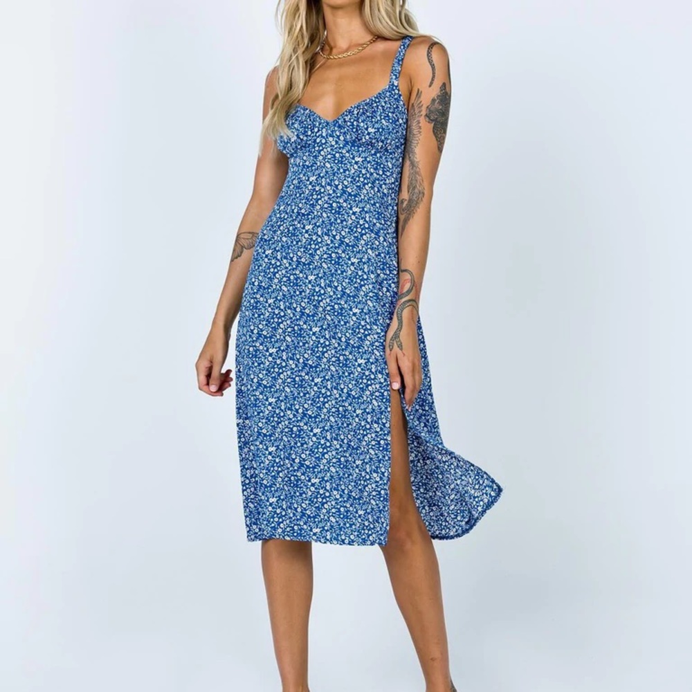 Summer sale 🏖 Princess Polly Georgia Midi Dress Navy